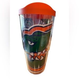EUC Florida GATORS Insulated TERVIS Drinking Tumbler 24 oz Cup Lid Team Merch